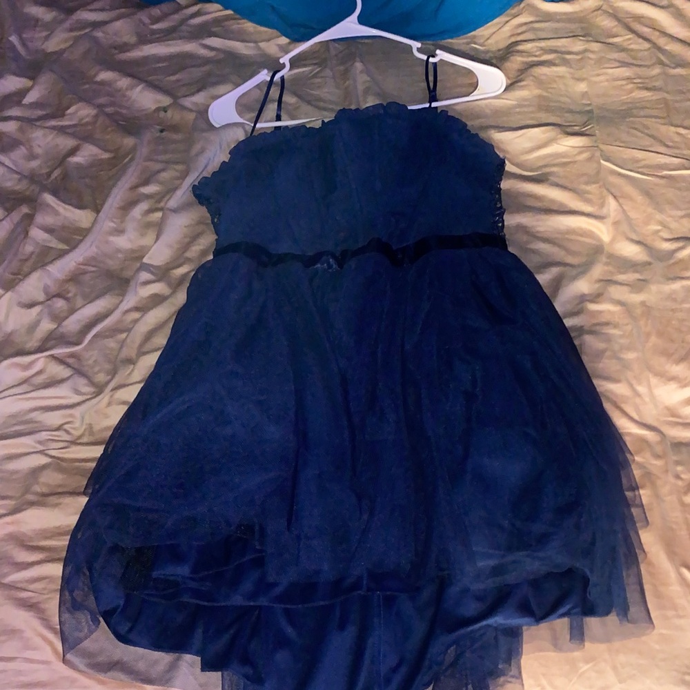 Elegant Navy Blue hoco dress